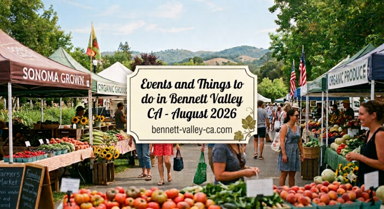 Read more about the article Events and things to do in August 2026 in Bennett Valley California